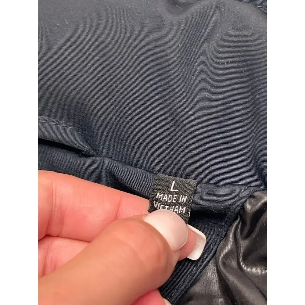TUMI Tech by Tumi T Mens Navy Blue Hood Zip Jacket Size Large